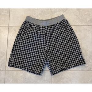 Adidas Ivy Park Halls of Ivy Shorts Sz L Grey Houndstooth Knit HN4528 Beyonce